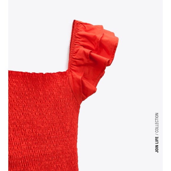 ZARA RUFFLED DRESS - Picture 4 of 5